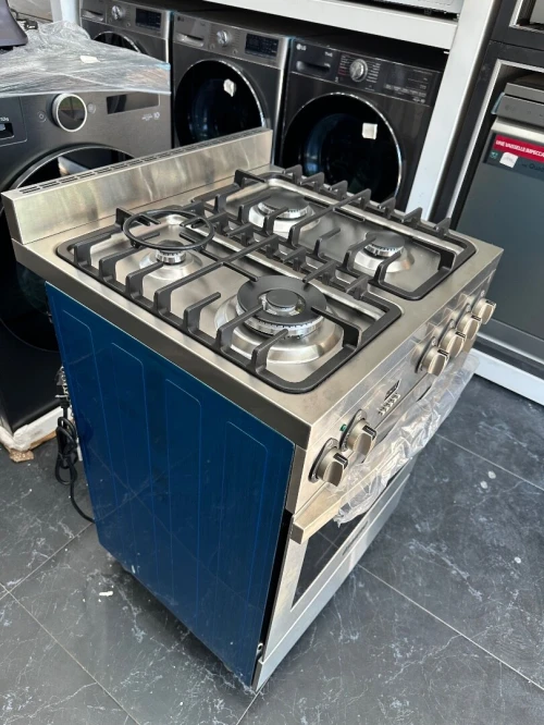 VALORA-VT CUISINIERE NICALA MODÈLE VALORA GAZ/ÉLECTRIQUE 60 CM. POSE LIBRE SEMI PROFESSIONNEL.100% INOX