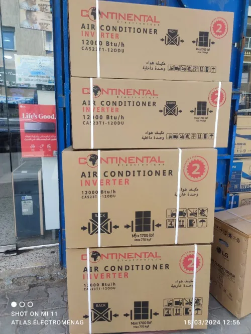 CLIMATISEURS CONTINENTAL 12000 BTU INVERTER CAS23T1-120