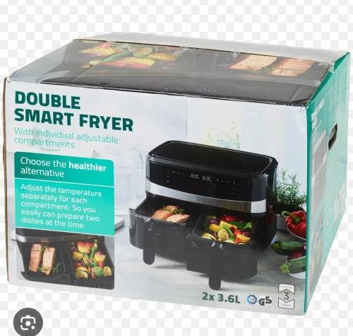 Double air fryer 2x 3.6 L
