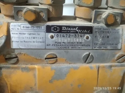pompe injection komatsu