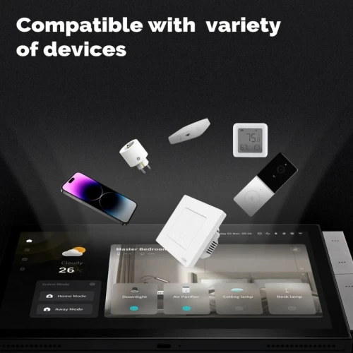 Panneau de commande pour maison intelligente Tuya, écran tactile 10 pouces, Bluetooth Zigbee
