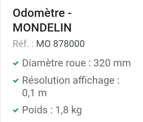 Diamètre roue