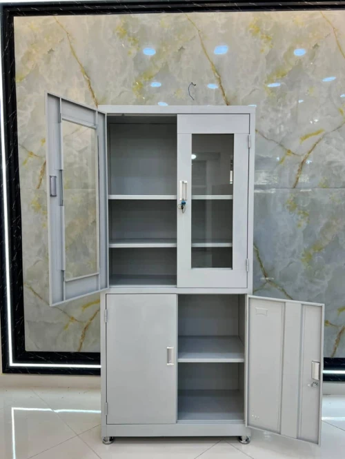 Armoire Bureau Metalique Semi Vitree Epoxy