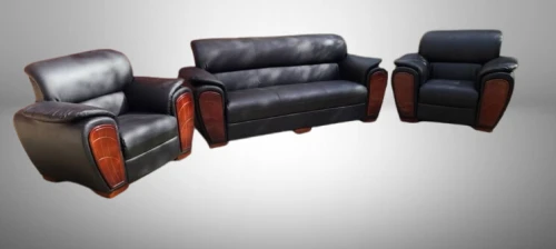 Salon simili cuire - Bois GS -05