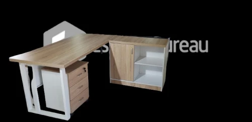 Bureau Avec  Pietement Metalique Eco-Claire 1M60