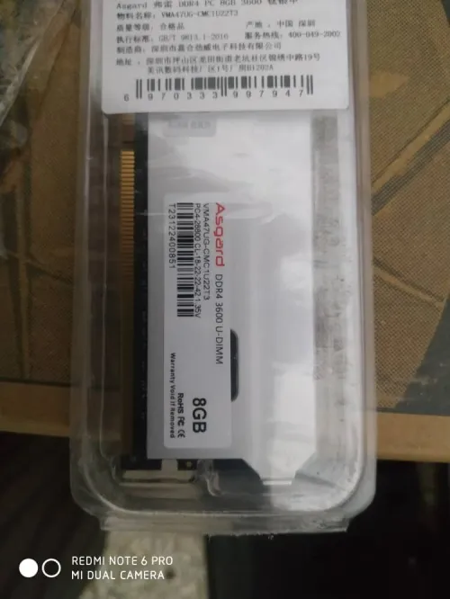 RAM 08 GO DDR4 ASGARD 3600 NEUF