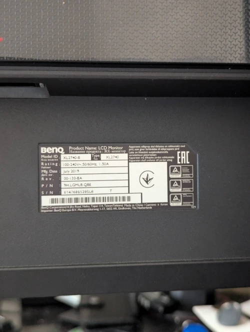 Ecran benq xl2740-b