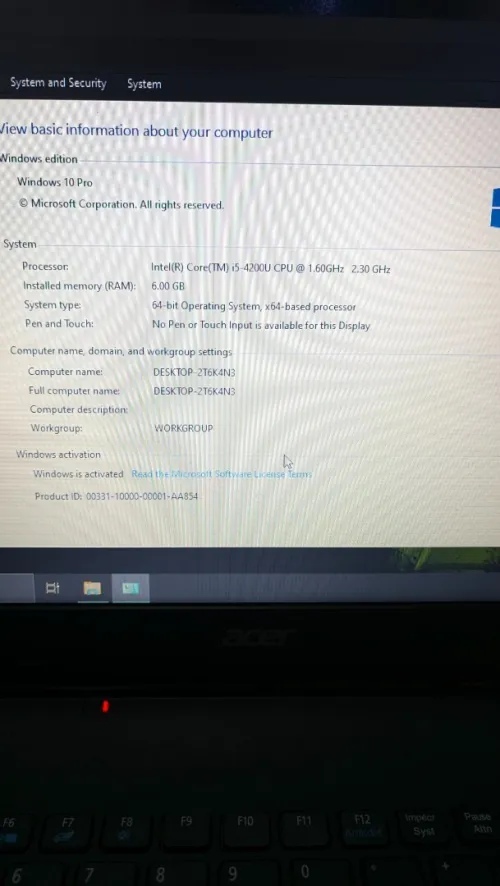 Pc acer aspire es1 571