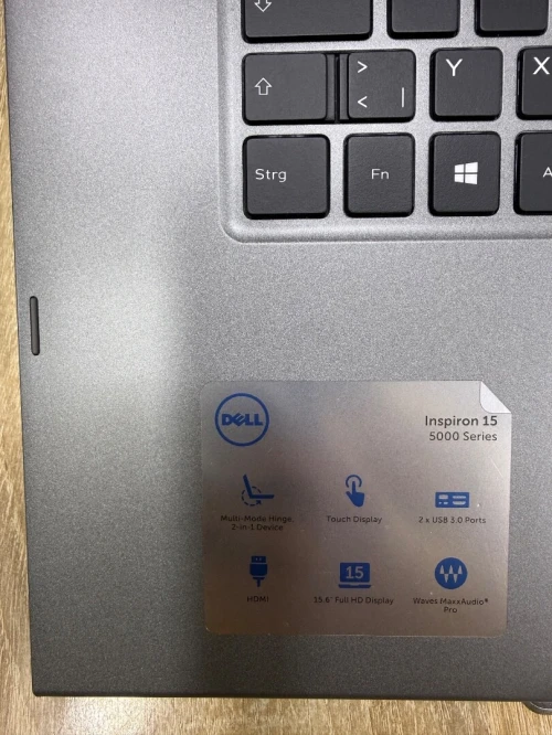 LAPTOP DELL INSPIRON 5579| i5 8eme| RAM 8Go| SSD 256Go| Écran 15,6 FHD TACTILE CONVERTIBLE