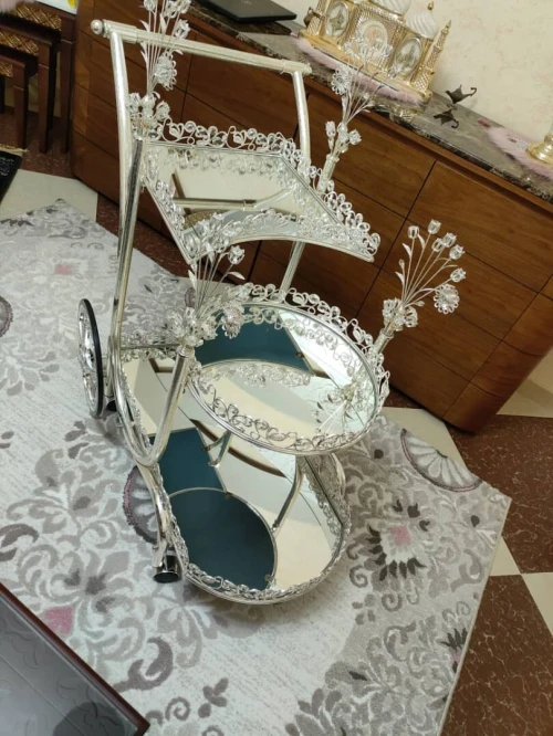 Chariot en verre cristal