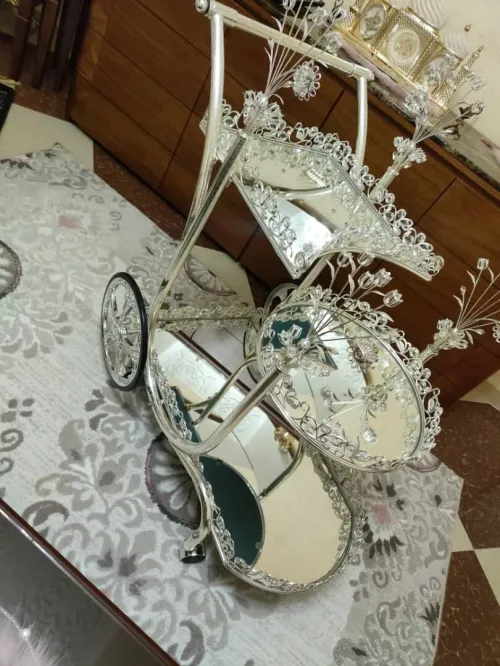 Chariot en verre cristal