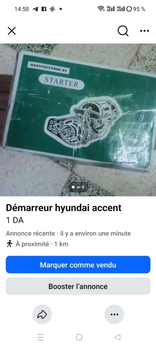 Démarreur hyundai accent