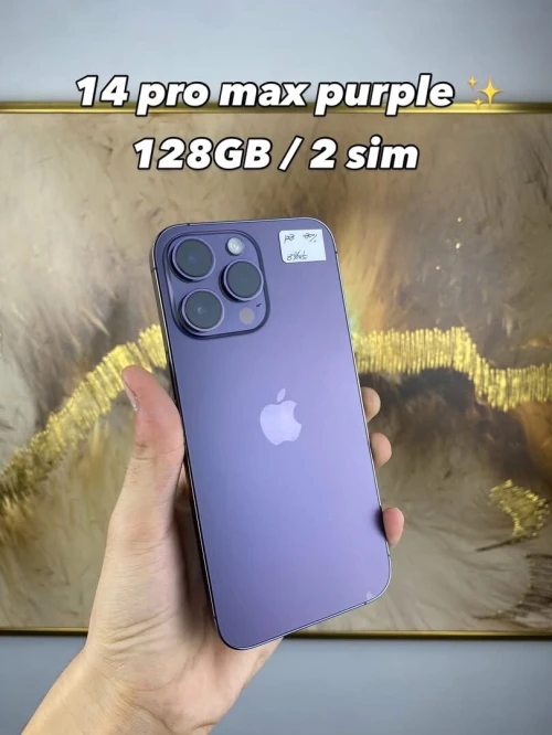 Appel 14 pro max 128gb 2 sim battery 91