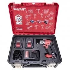 BOULONNEUSE S/FIL KIT 20V 2*4.0AH 850N.M WORCRAFT