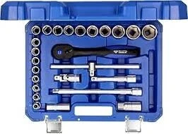 Jeu de clés à douille 1/2", 25 pcs BRILLANT TOOLS 