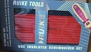 Jeu de tournevis testeur interchangeable PH-SL-PZ-Y-T isolé 1000V 13 pièces avec boîte RUIKE