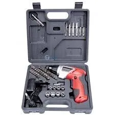 Tournevis électrique, Visseuse pivotante à batterie 3,6 V 46Pcs avec coffret WORCRAFT