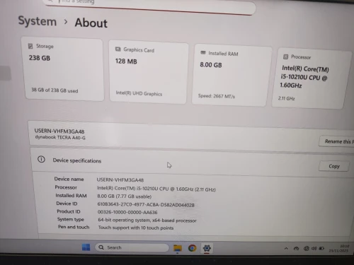 Toshiba tactile dynabook