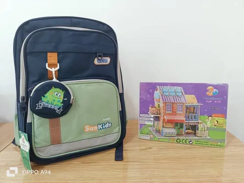 Sac à dos scolaire + trousse حقيبة ظهر مدرسية للأطفال مع مقلمة