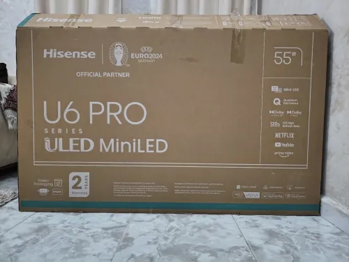 Hisense U6n pro miniled 120hz + mi stick 4k tv