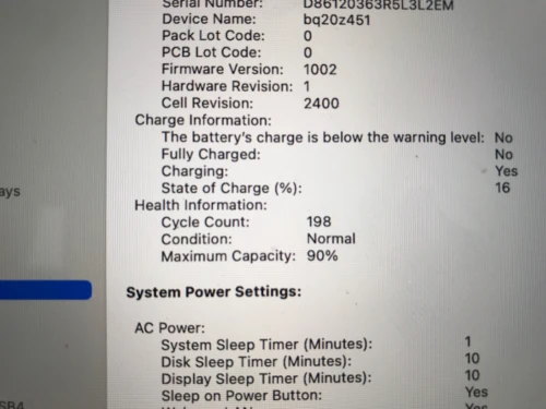 Macbook pro M1 2020 8 gb 