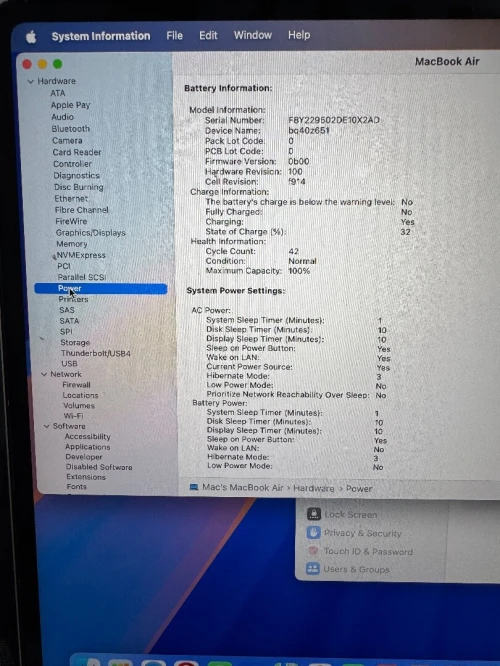 Mac book air m2 2022