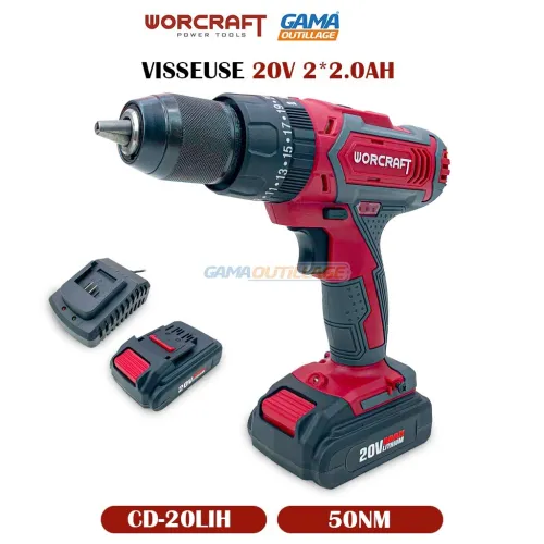 VISSEUSE 20V 2*2.0AH 50NM WORCRAFT