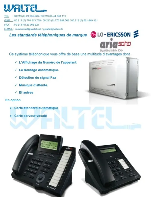 Etude , installation et maintenance des standards téléphoniques ( PABX - IPBX )