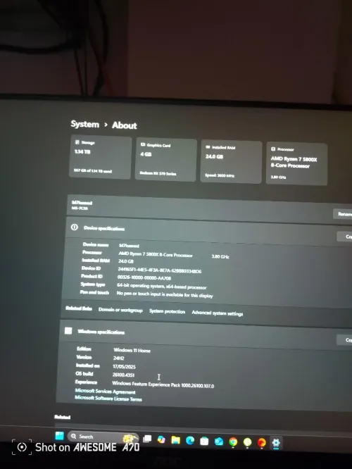 Ryzen 7 5800x 16gb 3200mhz Aoc 144hz ips without gpu