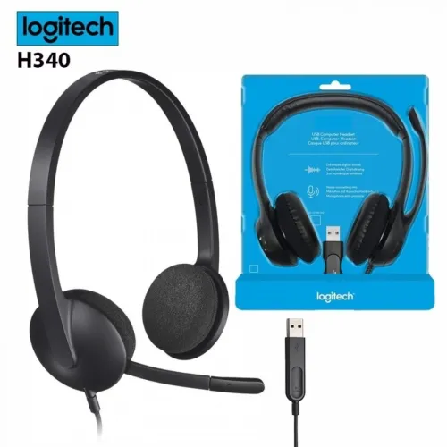 Casque Logitech H340   Corded Stereo Black  USB