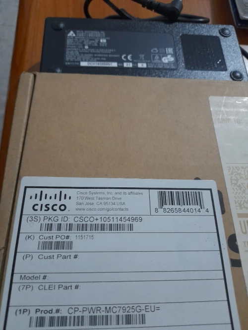 Charger Alimentation pour CISCO IP Phone 7925
