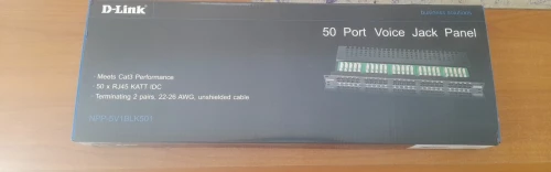 Panneau de brassage DLINK 19" 50P Voice   NPP-5V1BLK501