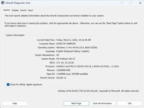 Hp ProBook 430 G7