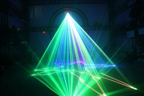 Projecteur laser RGB 500MW (Blanc)
