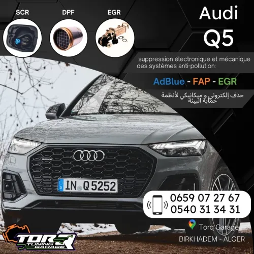 Suppression des systèmes anti-pollution, AdBlue, SCR FAP & EGR des véhicules du groupe VAG
