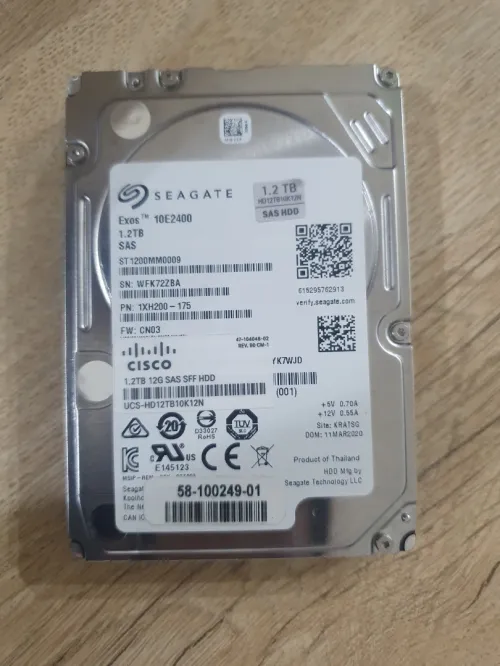 Disk Dur pour server SAS 1.2TB Segate certifier Cisco