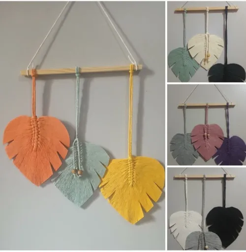 décoration en macramé 