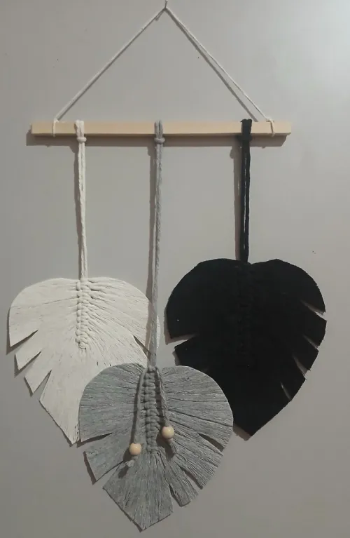 décoration en macramé 