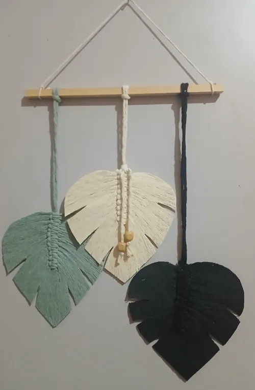 décoration en macramé 