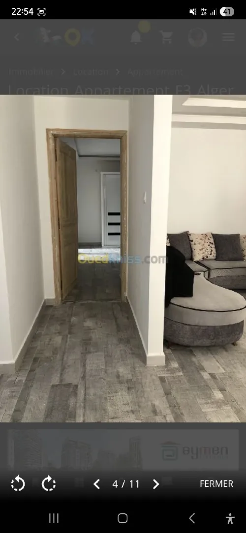 Location Appartement F2 Alger Hydra