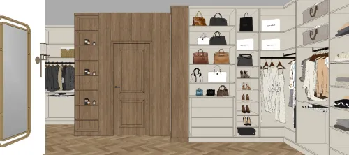 Conception 3D de dressing, cuisine et meubles sur mesure