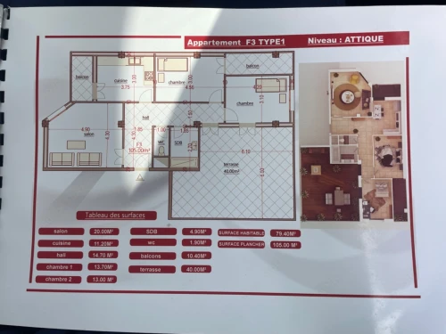 Vente Appartement F3 Alger Bordj el bahri