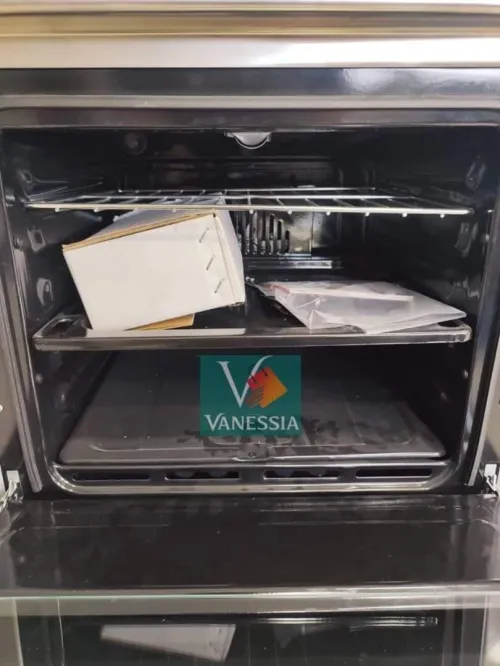 Cuisinière 4 Feux Inox Géant Italiano Ventiler