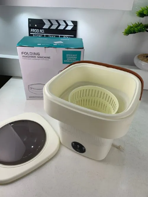 Mini Machine à Laver Pliable et Portable 3 Modes avec Fonction Déshydratation غسالة ملابس محمولة