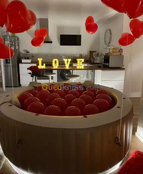 Location jacuzzi a domicile avec décoration