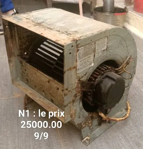Extracteur d'air + la hotte + 5 frigorifique prisontoir