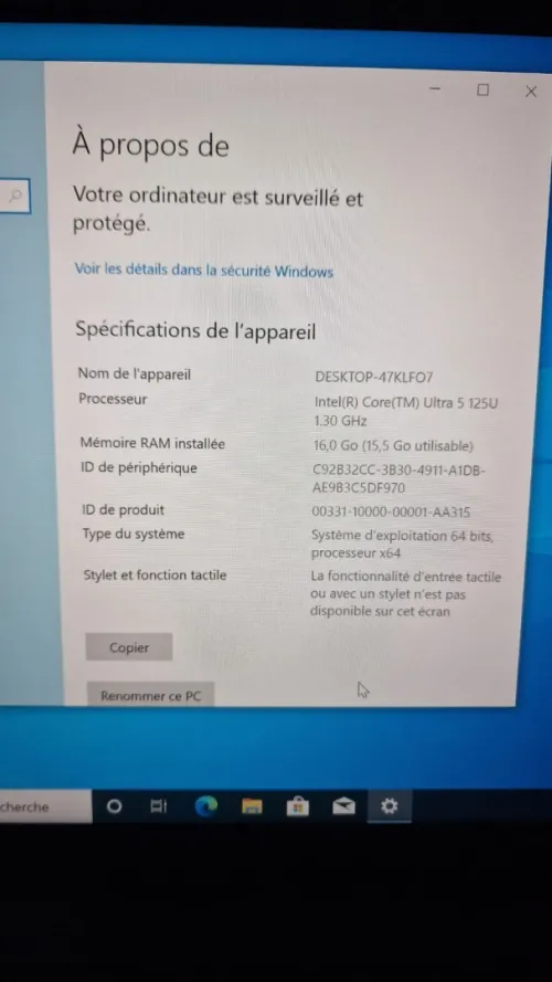 ThinkPad Lenovo L14 Gen 5 Processeur Ultra 5 Pro