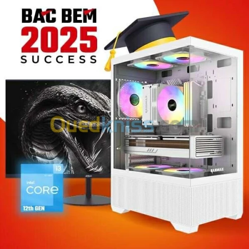 PROMO BEM BAC GAMING PC INTEL I3 12100F (RAIDMAX) + MONITEUR DAHUA A200Y LM22