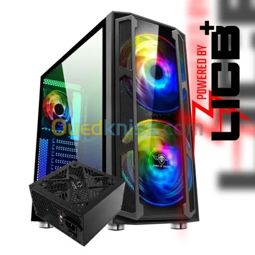 PROMO BOITIER SPIRIT OF GAMER GHOST 5 ARGB EDITION PLUS ALIMENTATION RAIDMAX XTB650