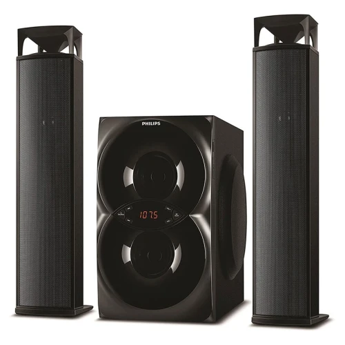 EIDIYA HAUT-PARLEUR MULTIMÉDIA PHILIPS MMS4200 2.1 avec caisson de basses, compatible avec la télévision et les appareils mobiles, et installation rapide